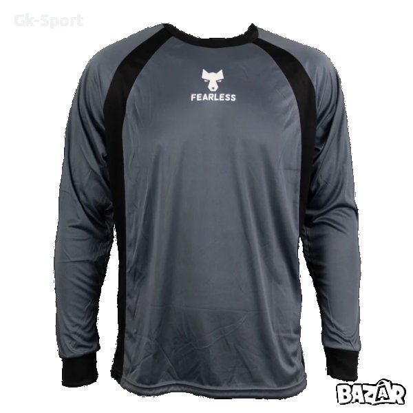 Вратарска фанелка с подплънки Fearless (Сива) размер S, снимка 1