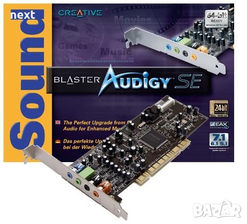 Звукова карта Creative Soundblaster Audigy SE 7.1 / PCI + Гаранция, снимка 1