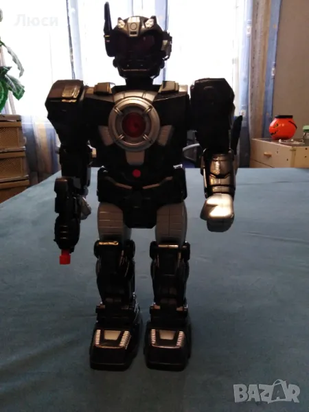 Робот със светлини и звуци, 38 см, Черен , снимка 1