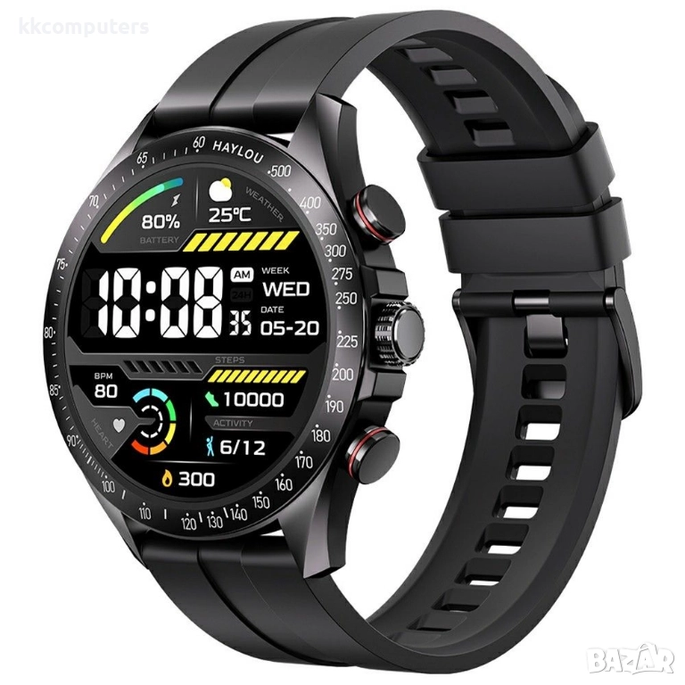 HAYLOU Solar Pro LS18 Смарт часовник- 1.43" AMOLED, Bluetooth повиквания и 100+ Спорт, 4/7 здравен м, снимка 1