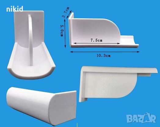 Извит Заоблен ъгъл инструмент шпатула за оформяне заглаждане на торта пластмасов уред, снимка 1