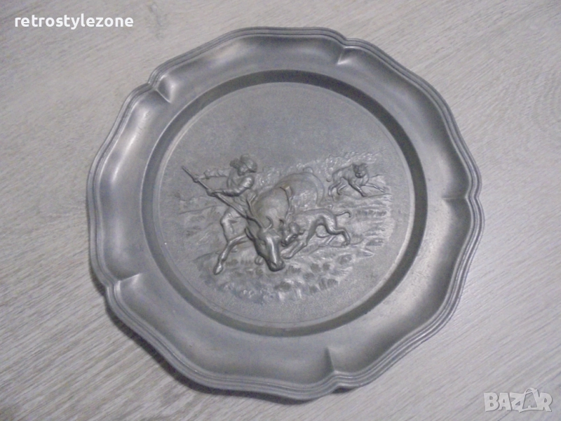 № 8281 Стара метална чиния / пано   , снимка 1