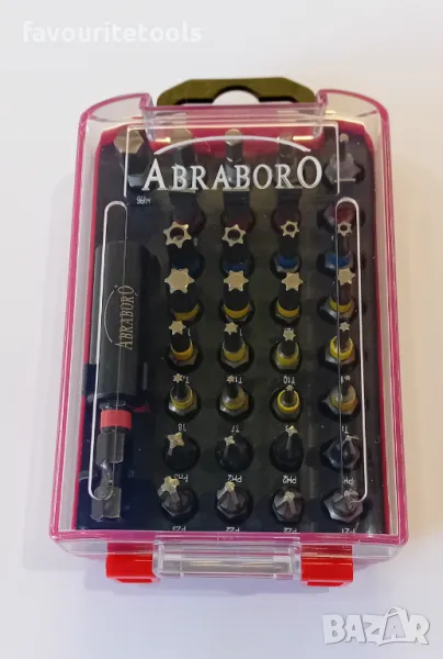 Комплект битове с цветно кодиране Abraboro 34 части, снимка 1