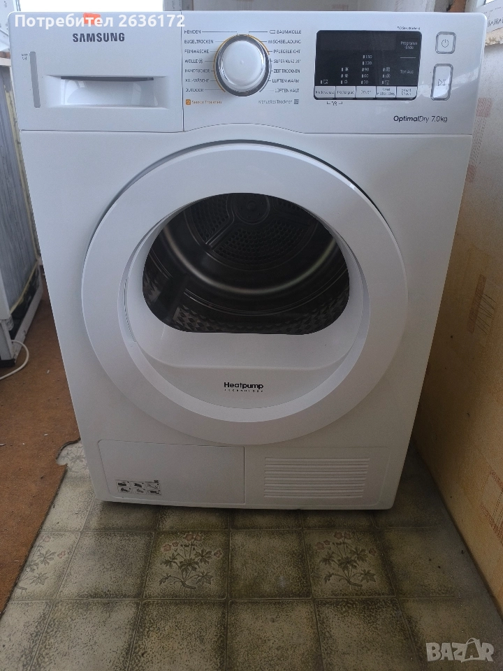 сушилня Samsung Термопомпа 7 кг, инверторен мотор A+++, снимка 1