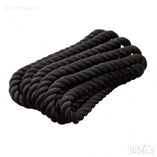 Бойно въже България – 15 м х 50 мм. ново  Материал – полиестер.  Красива и здрава оплетка.  Удобни р, снимка 1