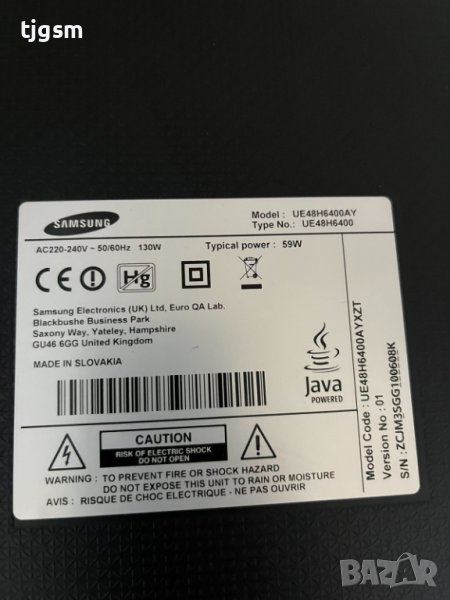 LED Smart tv Samsung  UE48H6400AY на части, снимка 1
