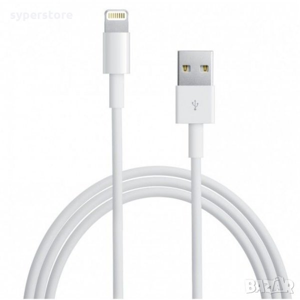 Кабел Lightning към USB Digital One SP00252 за iPhone 5, 6, 7, X, 11 -3m Бял Lightning to USB, снимка 1