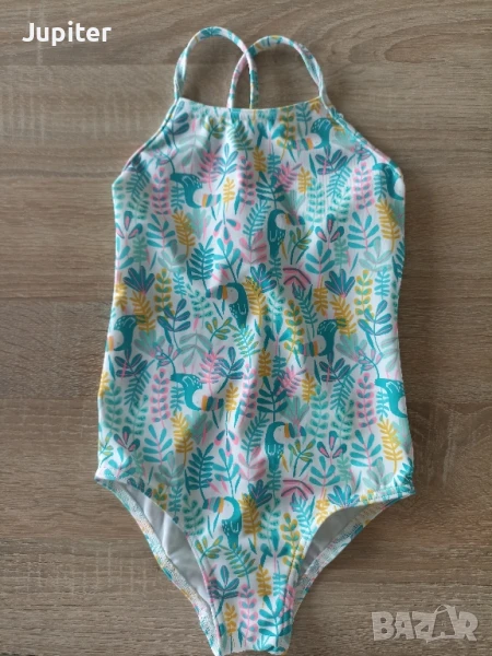 Бански детски момиче размер 116 Olaian, снимка 1