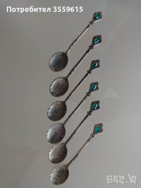комплект метални лъжички за кафе от Абу Даби, 6 броя, снимка 1