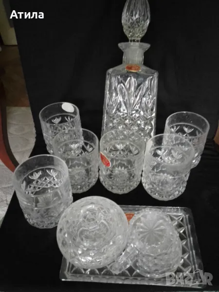 сервиз кристал 10 части, снимка 1