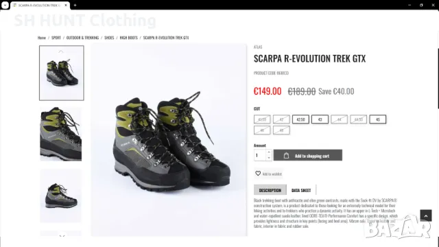SCARPA R-EVOLUTION TREK GORE-TEX Boots размер EUR 38 / UK 5 дамски детски водонепромокаеми - 805, снимка 2 - Дамски боти - 47488385