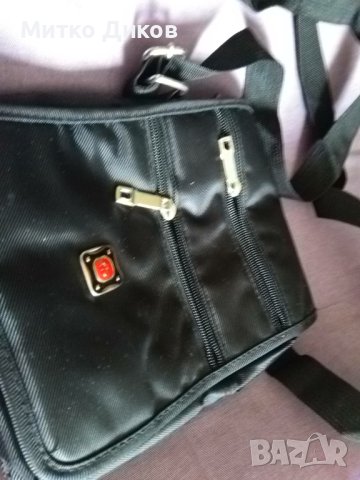 Чанта промазан плат за през рамо маркова 22х17х8см, снимка 4 - Чанти - 40384729