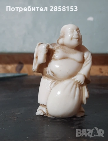 Японска фигура на Буда,Нетсуке, снимка 4 - Антикварни и старинни предмети - 53405763