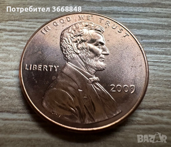 Юбилейни монети - Ейбрахам Линкълн - 2009 - BU, снимка 2 - Нумизматика и бонистика - 53434009