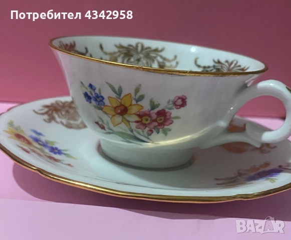 Mks porcelain. Germany. Сет за кафе, снимка 3 - Антикварни и старинни предмети - 52435672