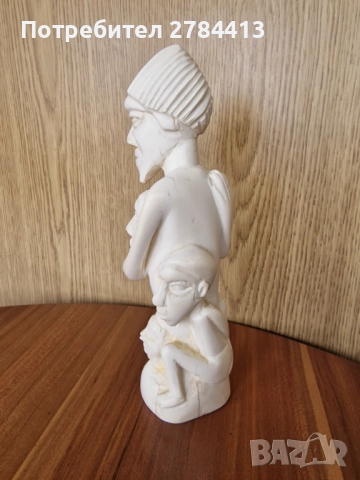 Маконде от слонова кост 23 см. 525 гр., снимка 3 - Статуетки - 52082885