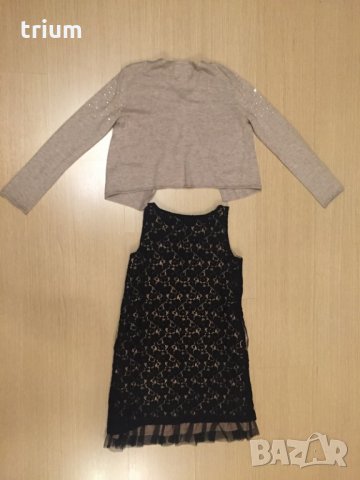 Празнична рокля Gap и болеро Zara, ръст 128-134см., 8-9г, снимка 5 - Детски рокли и поли - 27435481