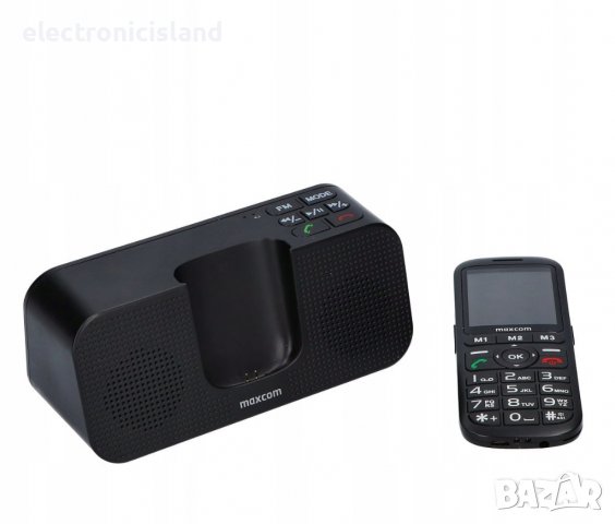 Мобилен телефон MaxCom MM740, Dual SIM, Black + док блутут колонка за зареждане с FM радио, снимка 9 - Телефони с две сим карти - 39811464