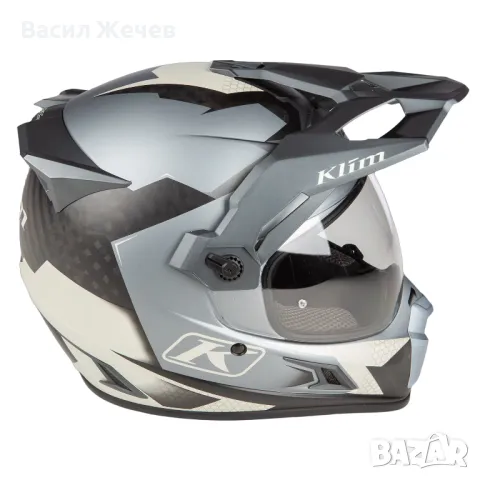 Каска Klim Krios Pro Helmet ECE/DOT Charger Gray L и XL Нови, снимка 8 - Аксесоари и консумативи - 48928306