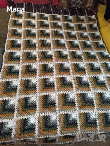 ЗD ефект одеяло/покривало за легло ръчна изработка , снимка 2 - Олекотени завивки и одеяла - 50892685