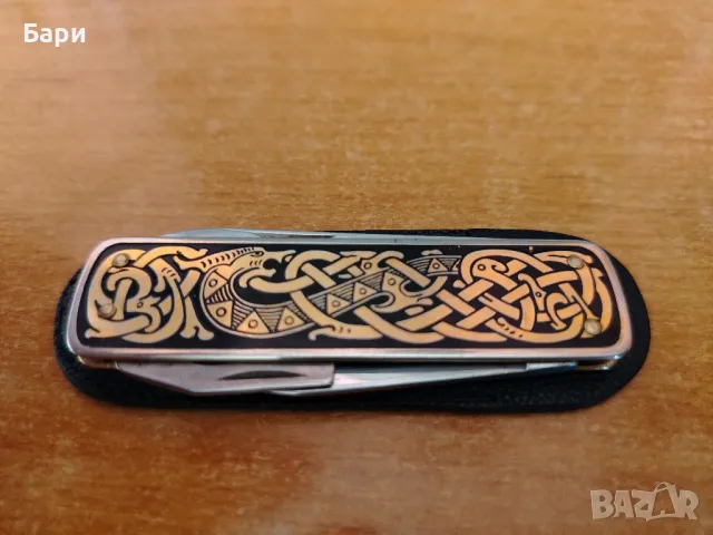 Малък колекционерски сгъваем нож,ножка,ножче на ЕКА-Швеция, снимка 2 - Ножове - 49354318