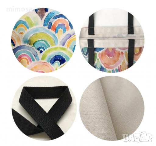 Торба с принт кон за многократна употреба, снимка 6 - Чанти - 35816570