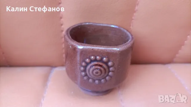 Ретро керамичен комплект за греяна ракия, кана и 6 чашки, снимка 7 - Чаши - 48104918