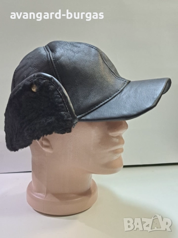 Мъжка шапка - телешка кожа с външни или -212, снимка 3 - Шапки - 52205717