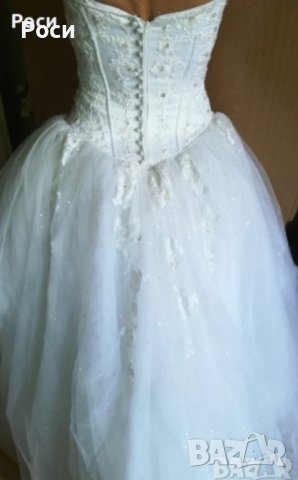 Булченска рокля р-р Л, снимка 3 - Сватбени рокли - 26090392