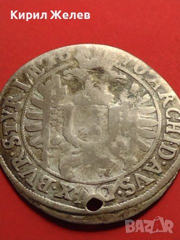 Сребърна монета 6 кройцера Леополд първи Грац Херцогство Щирия 13740, снимка 11 - Нумизматика и бонистика - 42984523