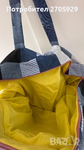 Уникална голяма чанта ръчна изработка, снимка 4 - Чанти - 51067146