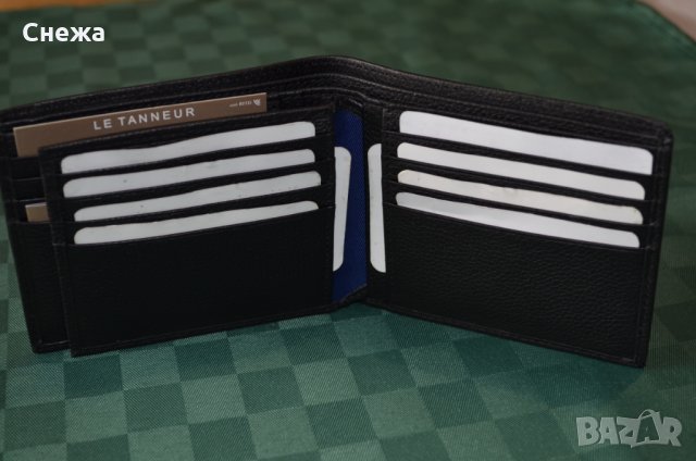 Le Tanneur Charles TCHA 3540 с RFID защита хоризонтален портфейл до 21карти, снимка 5 - Портфейли, портмонета - 27433170