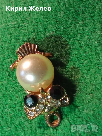 СРЕБРИСТА ПЕРЛЕНА ВИСУЛКА БУХАЛЧЕ ВИНТИДЖ АРТ МЕДАЛЬОН 10384, снимка 9 - Колиета, медальони, синджири - 33737049