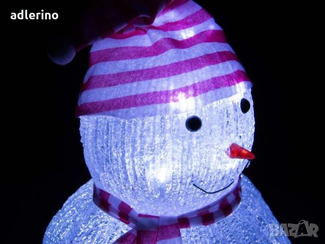 Пластмасов Снежен човек, снежен човек мини, акрил, снимка 4 - Декорация за дома - 34534842