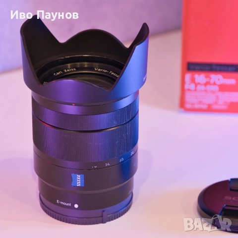 Обектив Sony SEL 16-70mm f/4 Vario-Tessar T* E ZA OSS (SEL1670Z)