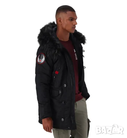 Яке / парка  Alpha industries N3B Airborne parka   размер Л, снимка 10 - Якета - 48655992