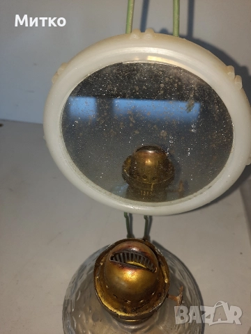 Ретро стъклена газена лампа от Соца, снимка 9 - Антикварни и старинни предмети - 52920885