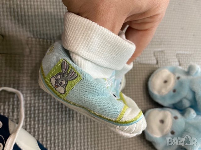 Лот нови бебешки обувки 0-6м, снимка 6 - Бебешки обувки - 28424960