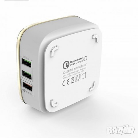 Мрежово зарядно устройство LDNIO A6704 6 USB Port, снимка 4 - Оригинални зарядни - 32209506