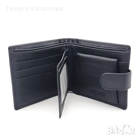 Мъжки портфейл и колан-Подаръчен комплект в черно Код на продукта:M-0030, снимка 2 - Подаръци за мъже - 48126166