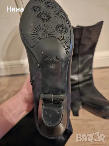 Кожени ботуши на ток , снимка 2 - Дамски обувки на ток - 48452311