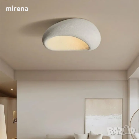 Каменен полилей в скандинавски стил облак смола Wabi-sabi 30, 40см