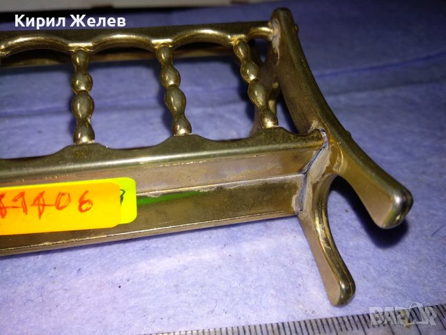 Месингова Фигурална Миниатюра на Ретро Поставка за Списания Вестници - За КОЛЕКЦИЯ ИНТЕРИОР 41406, снимка 10 - Колекции - 43598348