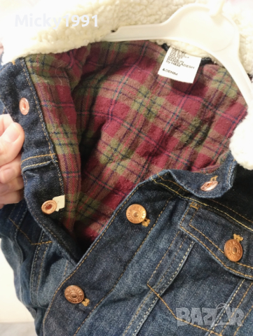 H&M дънково яке с подплата , снимка 2 - Детски якета и елеци - 44854128