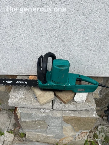 Резачка верижен трион BOSH Made in Germany 1900W 8,8A шина 35см., снимка 4 - Градинска техника - 50477010