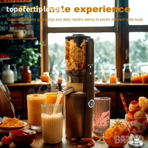 Фреш машина / Сокоизтисквачка бавнооборотна Fyenkfar cold press,Гаранция, снимка 3 - Сокоизстисквачки и цитрус преси - 51216419