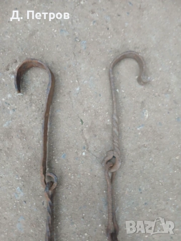 Стара верига за огнище, снимка 3 - Антикварни и старинни предмети - 48625617