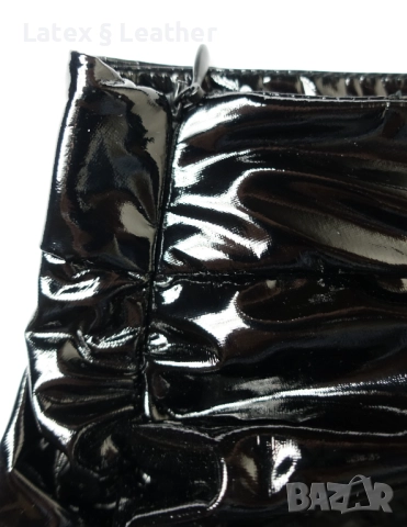 XS/S къса лачена пола, снимка 2 - Поли - 52190714