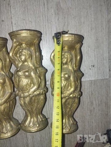 комплект от три месингови крачета , снимка 2 - Други ценни предмети - 48556633