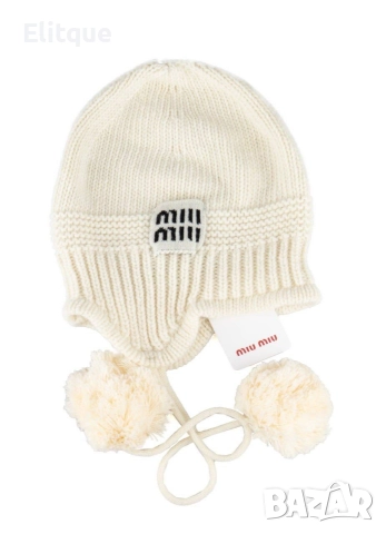 зимни плетени шапки miu miu , снимка 9 - Шапки - 52612421